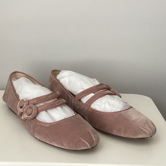 Nine West XYRE Velvet Mary Jane Ballet Flats - 7M - Picture 3 of 8